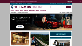 What Turizmusonline.hu website looked like in 2021 (2 years ago)