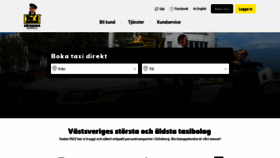 What Taxigoteborg.se website looked like in 2021 (2 years ago)