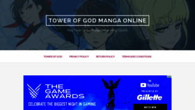What Thetowerofgod.com website looked like in 2021 (2 years ago)