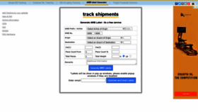 What Track-shipments.com website looked like in 2021 (2 years ago)