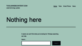What Tools4webcontent.com website looked like in 2021 (2 years ago)