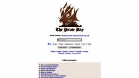 What Thenewpiratebay.org website looked like in 2021 (2 years ago)