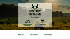 What Thehealthybutcher.com website looked like in 2021 (2 years ago)