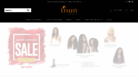 What Tisunbeauty.com website looked like in 2021 (2 years ago)