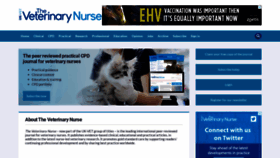 What Theveterinarynurse.com website looked like in 2021 (2 years ago)