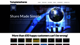 What Templateshares.net website looked like in 2021 (2 years ago)