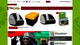What Thecable.ng website looked like in 2021 (2 years ago)