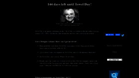 What Towelday.org website looked like in 2021 (3 years ago)