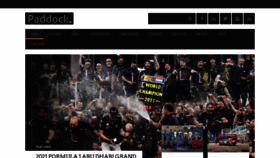 What Thepaddockmagazine.com website looked like in 2022 (3 years ago)