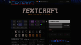 What Textcraft.net website looked like in 2022 (2 years ago)