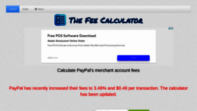 What Thefeecalculator.com website looked like in 2022 (2 years ago)