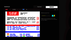 What Teletext.ch website looked like in 2022 (2 years ago)