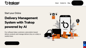 What Trakop.com website looked like in 2022 (2 years ago)