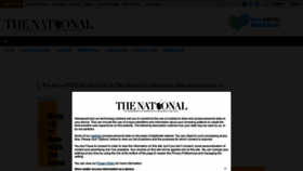 What Thenational.scot website looked like in 2022 (2 years ago)