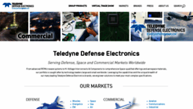 What Teledynedefenseelectronics.com website looked like in 2022 (2 years ago)