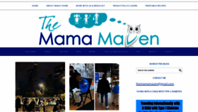 What Themamamaven.com website looked like in 2022 (2 years ago)