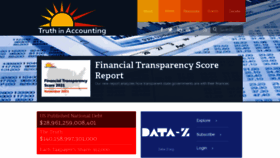 What Truthinaccounting.org website looked like in 2022 (2 years ago)