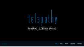 What Telepathy.com website looked like in 2022 (2 years ago)