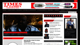 What Times.co.zm website looked like in 2022 (2 years ago)