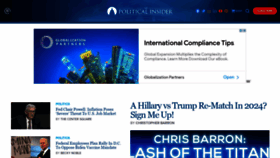 What Thepoliticalinsider.com website looked like in 2022 (2 years ago)