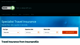 What Travelinsurance.co.uk website looked like in 2022 (2 years ago)