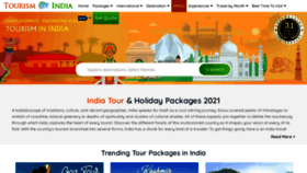 What Tourism-of-india.com website looked like in 2022 (2 years ago)