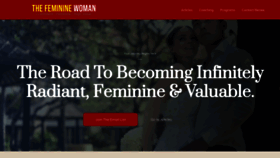 What Thefemininewoman.com website looked like in 2022 (2 years ago)
