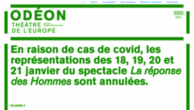 What Theatre-odeon.fr website looked like in 2022 (2 years ago)