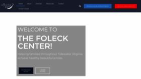 What Thefoleckcenter.com website looked like in 2022 (2 years ago)