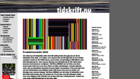 What Tidskrift.nu website looked like in 2022 (2 years ago)