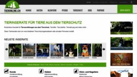 What Tieronline.ch website looked like in 2022 (2 years ago)