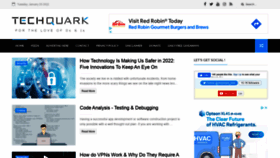 What Techquark.com website looked like in 2022 (2 years ago)