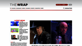 What Thewrap.com website looked like in 2022 (2 years ago)
