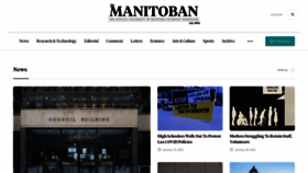 What Themanitoban.com website looked like in 2022 (2 years ago)