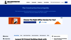 What Theconstructor.org website looked like in 2022 (2 years ago)