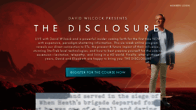 What Thedisclosure.com website looked like in 2022 (2 years ago)