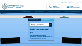 What Therapyroute.com website looked like in 2022 (2 years ago)