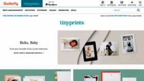 What Tinyprints.com website looked like in 2022 (2 years ago)