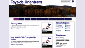 What Taysideorienteers.org.uk website looked like in 2022 (2 years ago)
