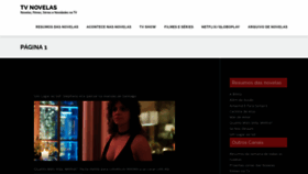 What Tvnovelas.com.br website looked like in 2022 (2 years ago)