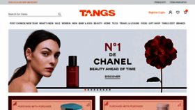 What Tangs.com website looked like in 2022 (2 years ago)