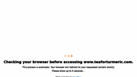 What Teaforturmeric.com website looked like in 2022 (3 years ago)