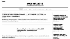 What Tousecurity.com website looked like in 2022 (2 years ago)