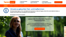 What Terminland.de website looked like in 2022 (2 years ago)