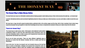 What Thehonestway.com website looked like in 2022 (2 years ago)