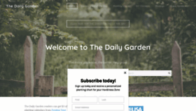 What Thedailygarden.us website looked like in 2022 (2 years ago)