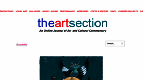 What Theartsection.com website looked like in 2022 (2 years ago)