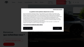 What Toyota.fr website looked like in 2022 (2 years ago)