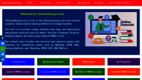 What Tutorialsduniya.com website looked like in 2022 (2 years ago)