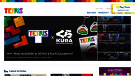 What Tetris.com website looked like in 2022 (2 years ago)